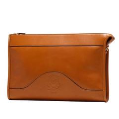 Ghurka Docket No. 7 Chestnut Leather Cross Body Bag