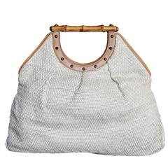 Free Shipping: Uber-Rare Tom Ford Gucci SS2004 White Braided Leather Runway Bag!