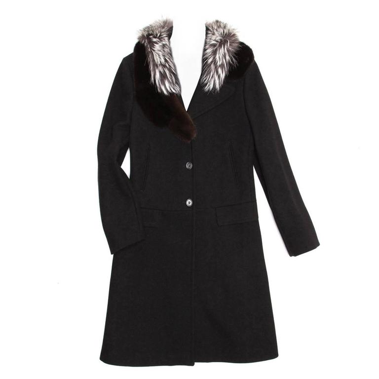 Question & Answers Women Long Black Wool Coat Fur Trim ($ - $2,): 30 of items - Shop Women Long Black Wool Coat Fur Trim from ALL your favorite stores & find HUGE SAVINGS up to 80% off Women Long Black Wool Coat Fur Trim, including GREAT DEALS like Trina Turk Macken Leather-Trim Wool-Blend Coat ($).