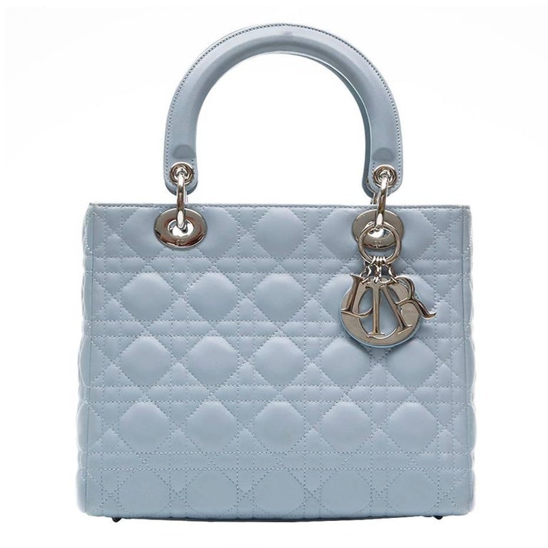 Dior baby Blue Lady Dior Handbag at 1stDibs | lady dior baby blue, baby  blue dior bag, baby dior bag