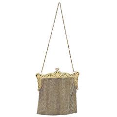 Gold Whiting & Davis Vintage Mesh Small Clutch 8
