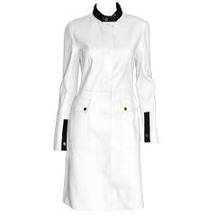 That Super Rare & Iconic Tom Ford Gucci FW2001 Collection White Leather Coat! 40 4