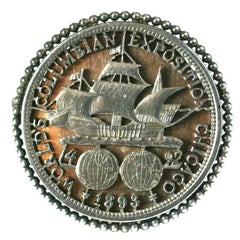 Columbian Exposition Souvenir Brooch, Chicago 1893