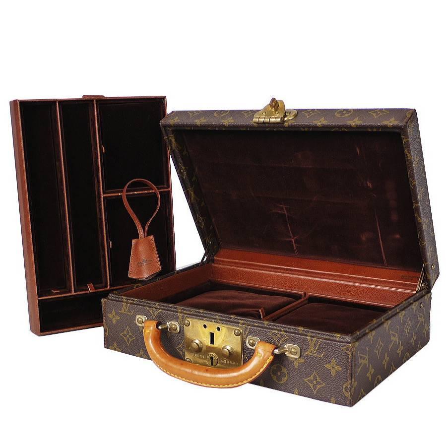 Vintage Louis Vuitton Monogram Jewellery Case, Trunk M47140 For Sale at 1stdibs