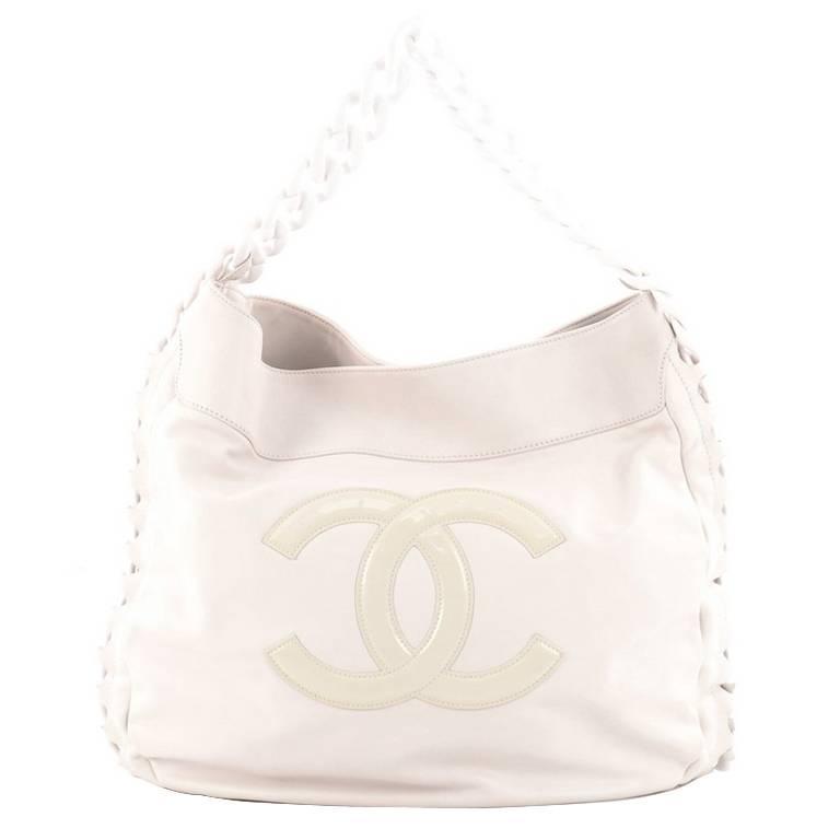 Chanel White Hobo Bags