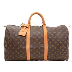 Vintage Louis Vuitton Keepall 50 Monogram Canvas Duffle Travel Bag