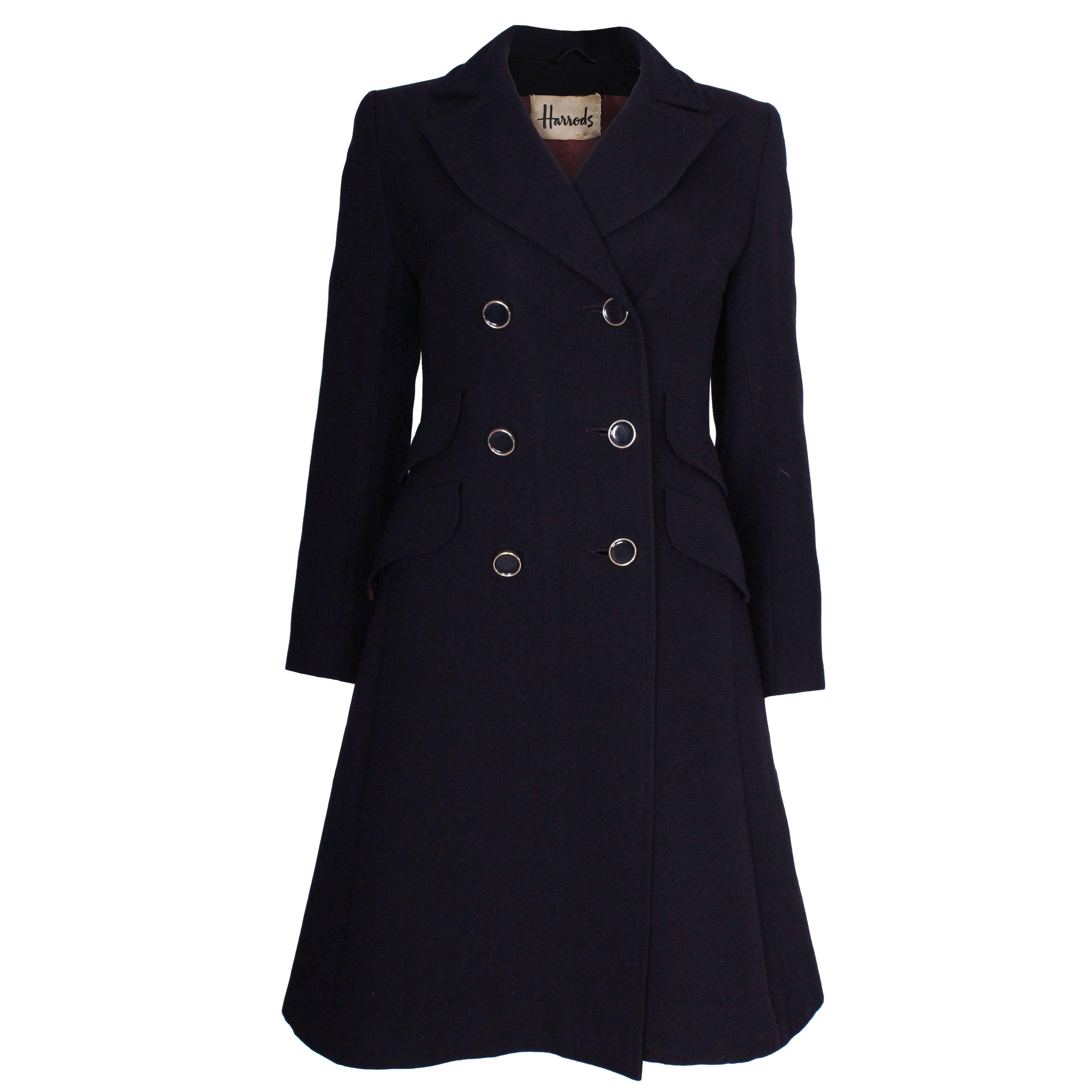 Mansfield for Harrods Navy Blue Coat