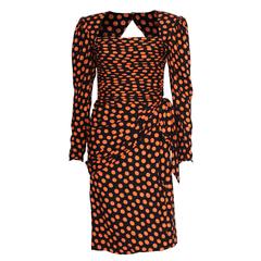 1980s Silk Spot Dress by Emanuel Ungaro 5
