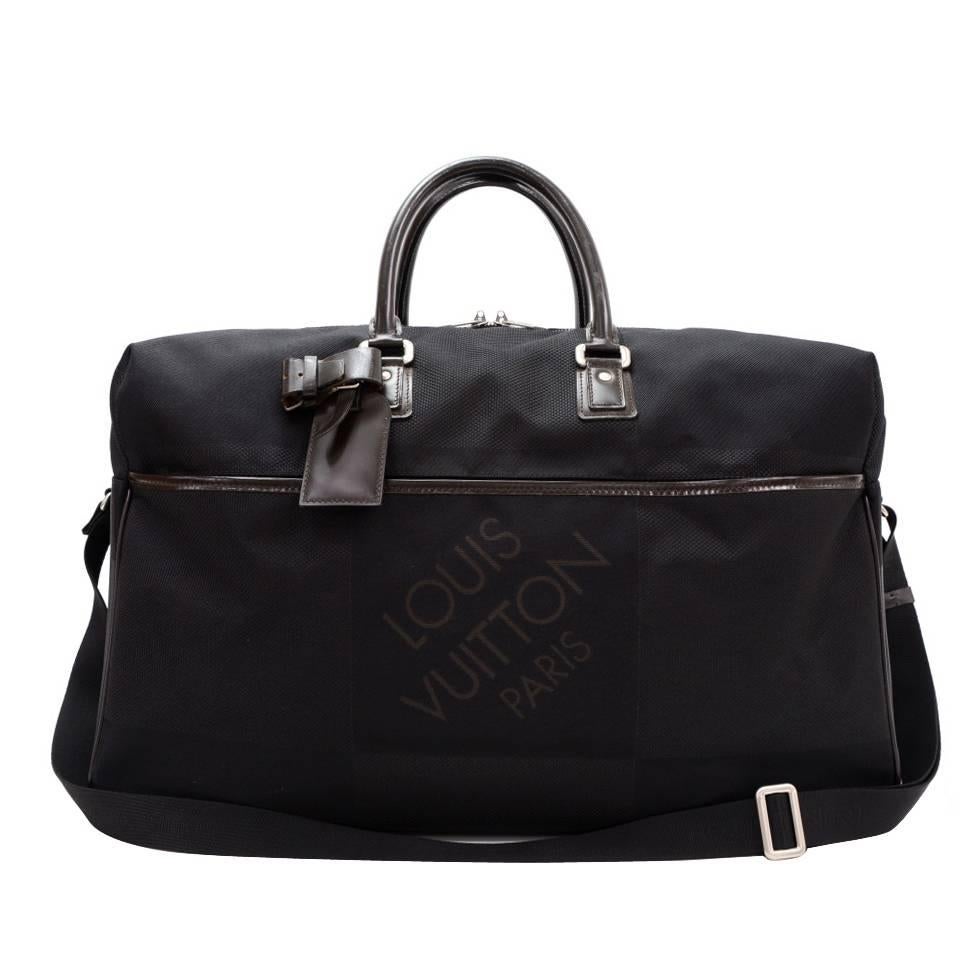 Louis Vuitton Albatros Black Damier Geant Canvas Boston Travel Bag