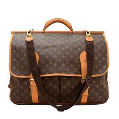 Vintage Louis Vuitton Sac Chasse Monogram Canvas Travel Bag + Strap