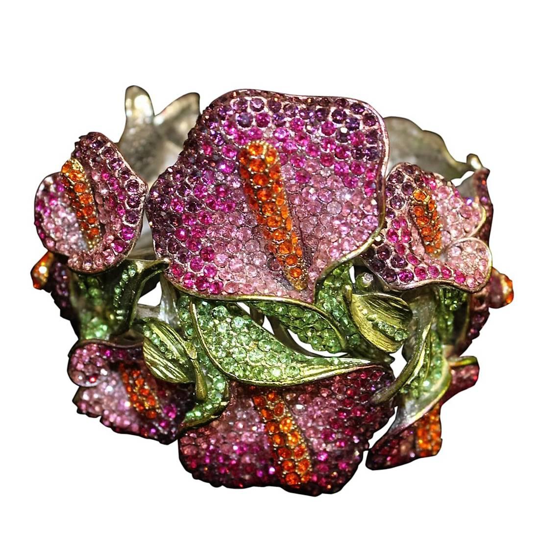 Carlo Zini Unique Floral Bracelet
