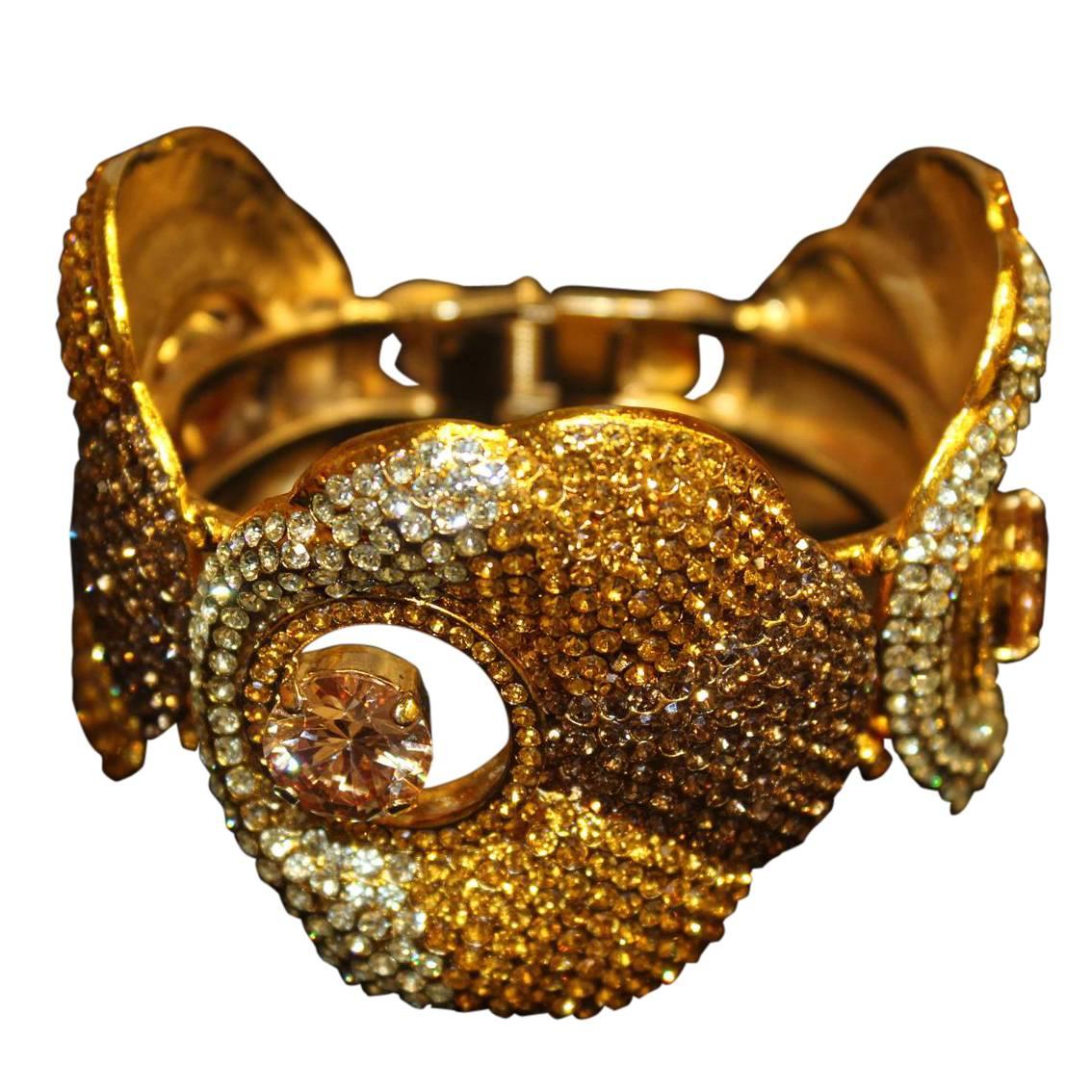 Carlo Zini Unique Golden Bracelet For Sale