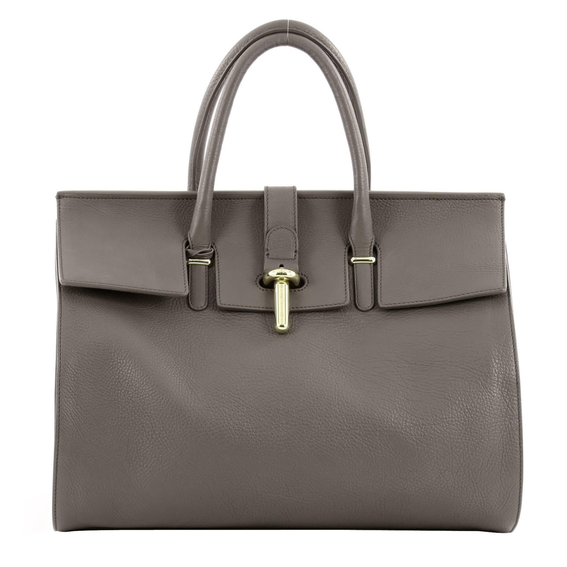 Balenciaga Tube Round M Tote Leather