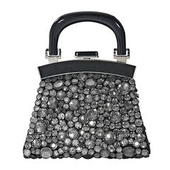 Black Giorgio Armani Embellished Evening Bag