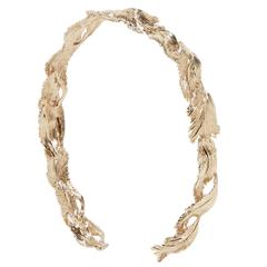 Valentino NEW & SOLD OUT Gold Leaf Head Band Hair Accessory in Box