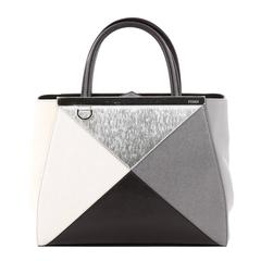 Fendi Multicolor 2Jours Handbag Leather Petite