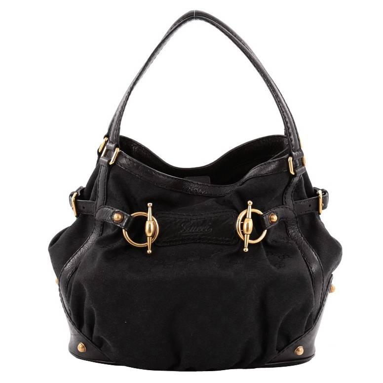 Gucci Jockey Tote GG Canvas Medium