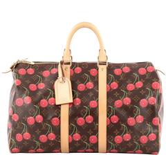Louis Vuitton Keepall Bag Limited Edition Cerises 45