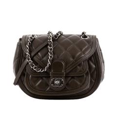 Chanel Saddle Bag Quilted Calfskin Small at 1stDibs  saddle bag chanel, chanel  saddle bag price, channel saddle bag