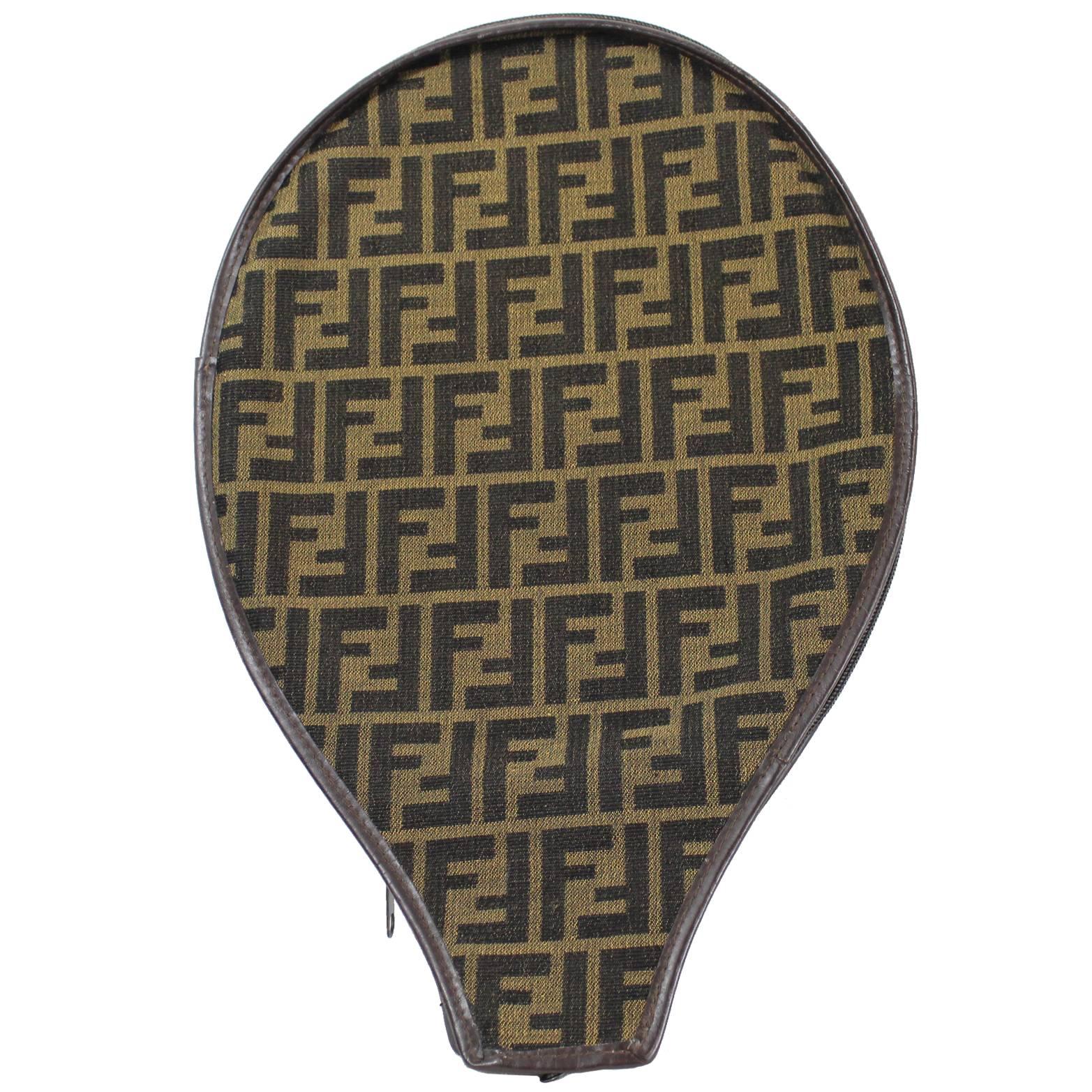 Vintage Fendi Racket Bag. Size 15 x 9, 5" For Sale