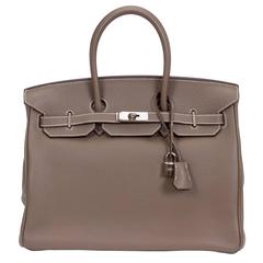 Hermès Birkin 35cm Etoupe Clemence Bag