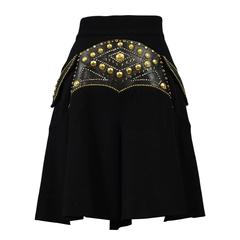 Versace Gold Studded Skort