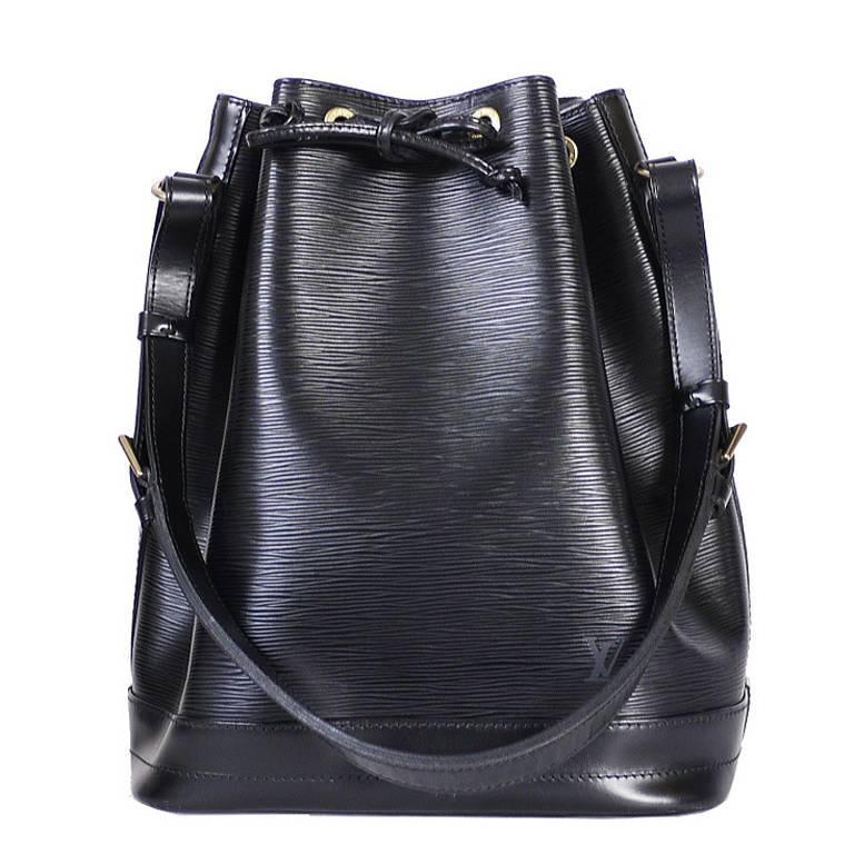 Louis Vuitton Black Epi Noe Shoulder Bag at 1stDibs