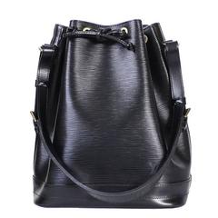 Vintage Louis Vuitton Black Epi Noe Shoulder Bag