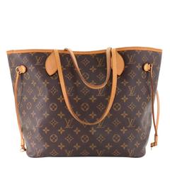 Louis Vuitton Neverfull MM Monogram Canvas Shoulder Tote Bag