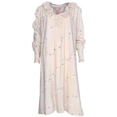 Vintage Zandra Rhodes London, Silk Smock Dress