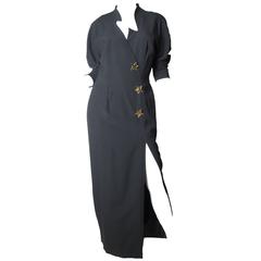 robe rap Claude à découpes des années 1980
