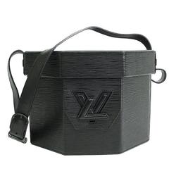 Louis Vuitton Rare Limited Edition Black LV Logo Crossbody Travel Case Bag