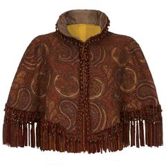 Victorian Embroidered Paisley Cape 5