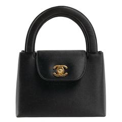 Chanel Black Satin Evening Bag 11