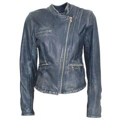 Dolce & Gabbana Hawaii Embroidered Leather Jacket 38 4