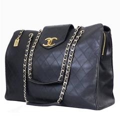 Chanel Overnighter Weekender Shoulder Bag Vintage XL