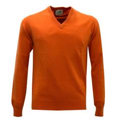 Hermes Pull Col V Cachemire Inverse Orange Hermes Color M Size 2016