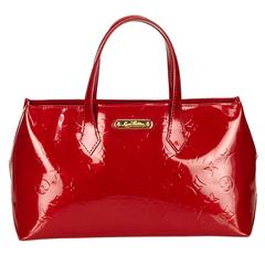 Louis Vuitton Red Vernis Wilshire PM Hand Bag 10