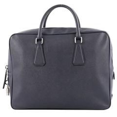 Prada Zip Around Briefcase Saffiano Leather Large