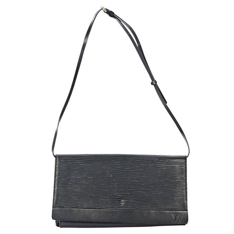 Louis Vuitton Black Epi Leather Pochette Felicie Bag at 1stDibs