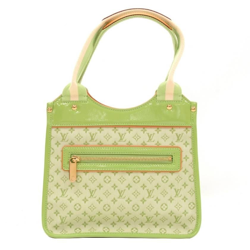 Louis Vuitton Sac Kathleen Light Green Mini Monogram Canvas Handbag