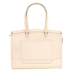 Louis Vuitton Madeleine GM White Epi Leather Shoulder Hand Bag