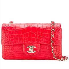 Chanel Red Crocodile 2.55 Classic Flap Handbag