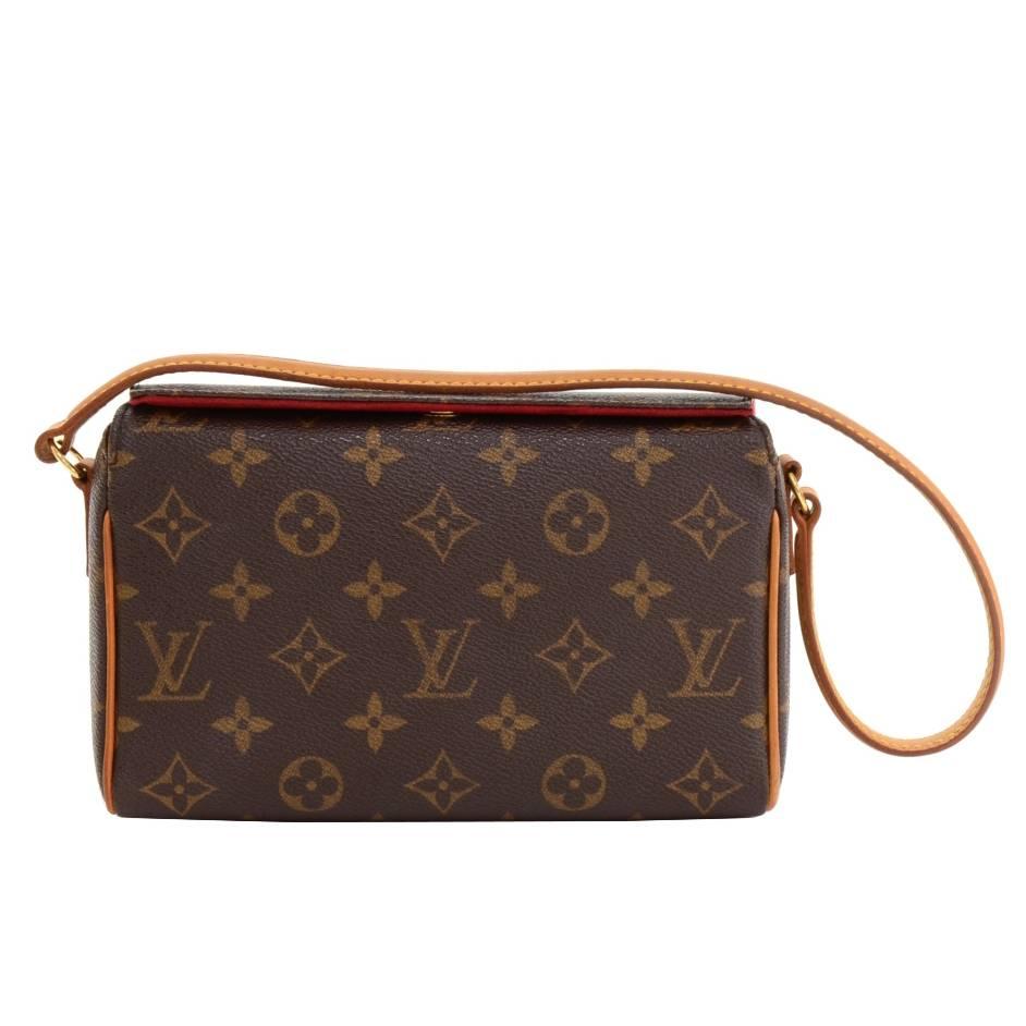 Louis Vuitton Recital Monogram Canvas Shoulder Hand Bag