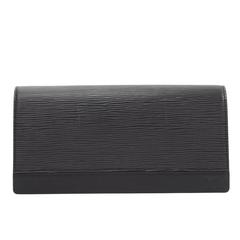 Louis Vuitton Honfleur Black Epi Leather Clutch Wallet