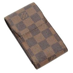 Vintage Louis Vuitton Etui Cigarettes Ebene Damier Canvas Cigarette Case