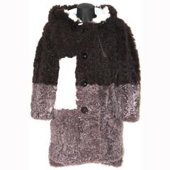 Fendi Lamb Fur Coat - Patchwork Effect - FR 38 - Like New 2