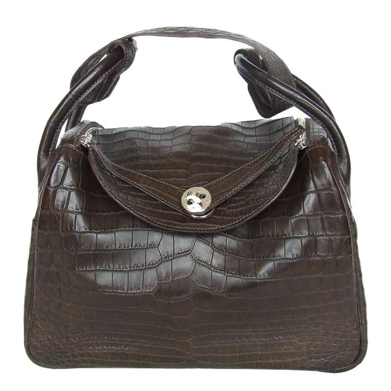 hermes lindy crocodile