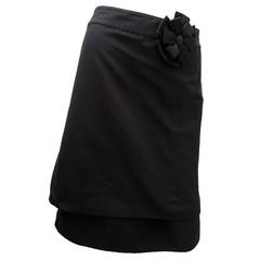 Valentino Dark Navy Blue Skirt 1