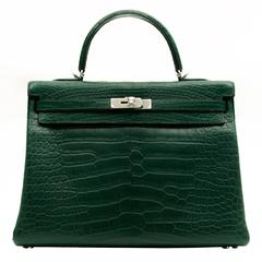 Hermes Kelly 35 Alligator Handbag